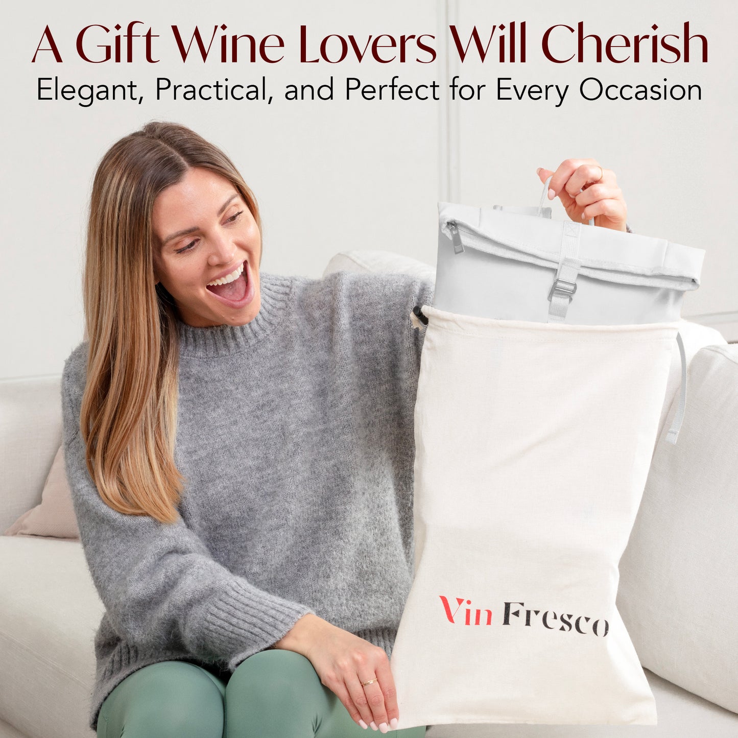 Two Bottle Rolltop Wine Backpack