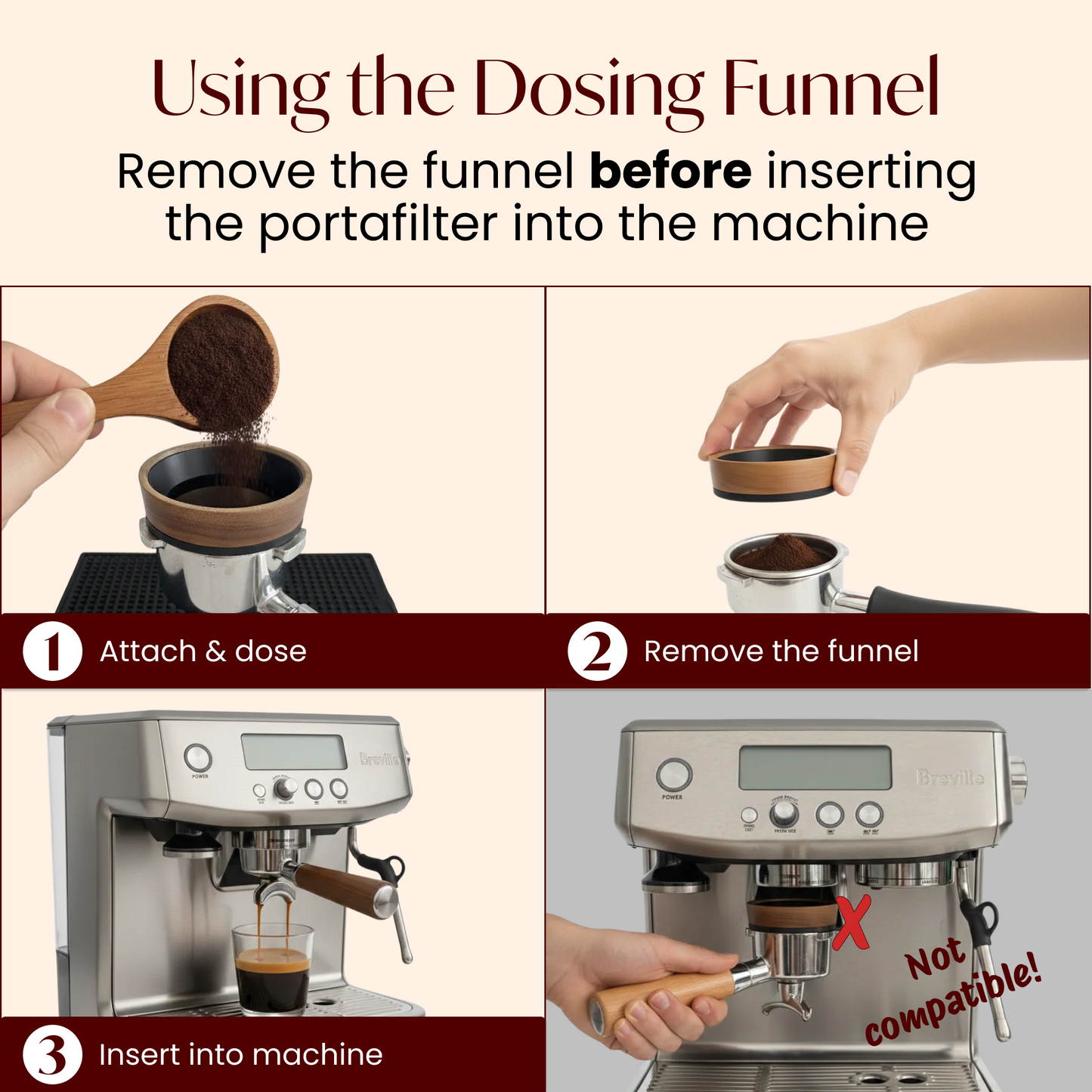 54mm Espresso Dosing Funnel