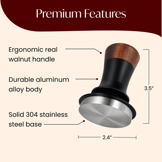 Spring-Loaded Espresso Tamper (54mm)